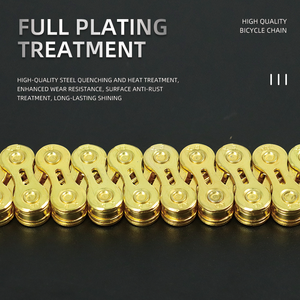 Cadenas de velocidad variable para bicicleta de montaña <span class=keywords><strong>MTB</strong></span>, 9 S, 1/2x1, 1/128 pulgadas, chapado completo, antipolvo, <span class=keywords><strong>cadena</strong></span> de bicicleta de montaña de 9 velocidades - Product Image 6
