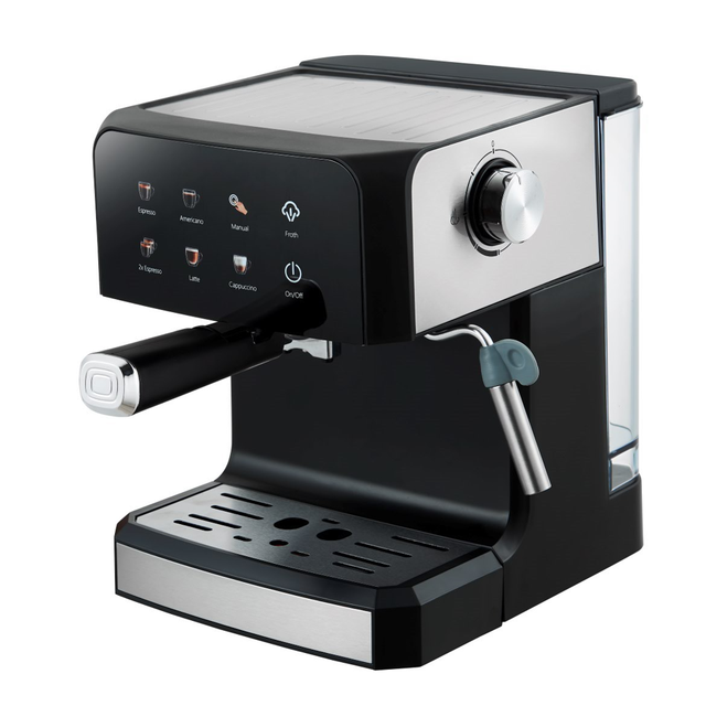 Digital Touch Screen Semi-Automatic Barista Coffee Machines Espresso Cappuccino Latte Coffee Machine With Milk Frother for Home