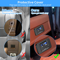 Double prise USB-A + Type-C 54W QC3.0+PD à charge rapide, multiprise RV avec interrupteur marche/arrêt, 12-24V, matériau ABS/PC, garantie 1 an