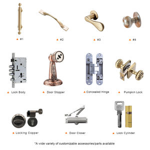 Eksterior pintu Prancis melengkung Ganda eksterior pintu Prancis - Product Image 4