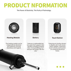 Hot Bán thiết kế thời trang hookah nhôm điện xách tay hút Phụ kiện cho khói cửa hàng sử dụng - Product Image 6