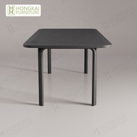 Ensemble de salle à manger en aluminium au design moderne et spécial pour jardin, patio, villa et usage scolaire - Chaises et tables de salle à manger d'extérieur
