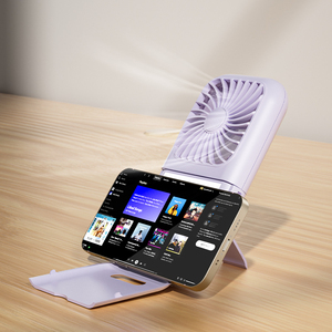 Ventilateur portable pliable mini LED lumineux avec batterie 2000 mAh et affichage numérique à 5 niveaux – Offre spéciale - Product Image 3