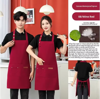 Tablier de travail personnalisé en toile résistant à la chaleur pour barbecue, cuisine, travail du bois, jardinage, styles homme et femme avec poches