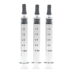 0.5 ml -10 ml thủy tinh borosilicate ống tiêm prefilled nha khoa hút ống tiêm pha chế ống tiêm