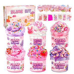 Kit de slime au beurre en gros, comprenant slime nuage, colle gonflante, pâte à modeler colorée et jouets en pâte à modeler anti-stress - Product Image 3