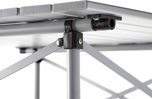 Mesa Plegable Blanca para Exteriores, Ultracompacta, de Aluminio y Acero Inoxidable, para Camping - Product Image 3