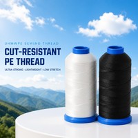 Benang Jahit Dyneema UHMWPE Tahan UV, Tahan Potong & Tahan Gesek, Benang Jahit PE Ultra Kuat untuk Penggunaan Berat