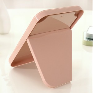 Espejo de maquillaje de tocador de escritorio cosmético plegable portátil, espejo de escritorio de pie de mesa de plástico personalizado de un solo lado, venta al por mayor - Product Image 3