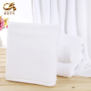 ผ้าเช็ดตัว XINSHANG ขนาด 90*180 ซม. ผ้าฝ้ายแท้ สำหรับโรงแรมและเกสต์เฮาส์ สีขาว - Product Image 3
