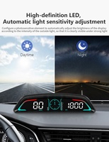 2025 Venta Caliente Medidor Universal OBD2 para Coche, Pantalla HUD Multifunción de Velocidad y Temperatura del Agua B3, Velocímetro Electrónico Automotriz