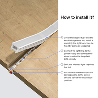 Nouvel article : Canal lumineux encastré WS2811 WS2812 avec tube de protection en silicone pour bande LED
