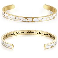 Bracelets et Joncs Tendance en Acier Inoxydable 316L Plaqué Or 14k 18k – Cadeau Inspirant pour Femmes et Hommes – Vente en Gros