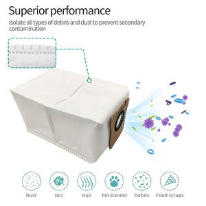 Pièces de rechange pour aspirateur robot pour sacs à poussière <span class=keywords><strong>Dreame</strong></span> pour Mijia-Tissu écologique à usage domestique - Product Image 5
