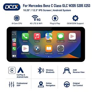 Wireless CarPlay <span class=keywords><strong>Android</strong></span> <span class=keywords><strong>Auto</strong></span> สำหรับรถยนต์ Mercedes Benz C Class GLC W205 S205 X253 V-Class W447 วิทยุติดรถยนต์ มัลติมีเดีย ระบบนำทาง <span class=keywords><strong>GPS</strong></span> - Product Image 1