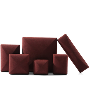 Sang trọng LED ánh sáng da lộn vòng Mặt dây chuyền hộp đồ trang sức bán buôn sợi nhỏ đồ trang sức vòng cổ vòng đeo tay Quà Tặng hiển thị lưu trữ trường hợp - Product Image 5