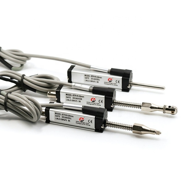 KTR 5mm - 100mm Miniature Self Return Spring Loaded Potentiometer Linear Position Transducer
