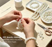 Vente directe usine – Perles de verre plates en jade coloré de 8 mm, facettées, rondelles, intercalaires, pour la fabrication de bijoux bohèmes, bracelets et colliers