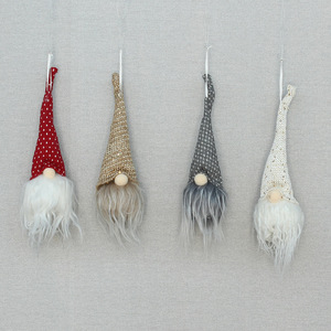 Christmas <b>Light</b> Up Gnome Dolls Mini Faceless Hanging <b>Tree</b> Ornaments Beige Gray Red With <b>Led</b> <b>Lights</b> For Xmas Decorations - Product Image 3