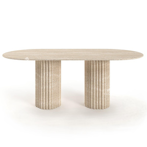 Table de salle à manger carrée Daisy Leg-Tavertine - Product Image 1
