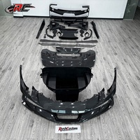 Kit carrosserie aérodynamique en fibre de carbone sèche style SP pour Ferrari 296 GTB : Lame avant, diffuseur arrière, jupes latérales, aileron arrière