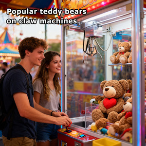 Wholesale Custom 50cm/70cm/90cm Stuffed <b>Bear</b> Plush Toy Red Heart Holding <b>Bear</b> for Valentines PP Cotton Filled Stress Relief - Product Image 3