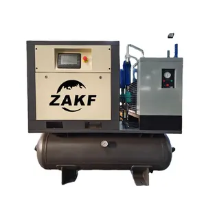 8bar Integrated Compressor 7.5KW 10hp 3phase Fixed Speed 3 In 1 Screw Air Compressor For Laser Cutting