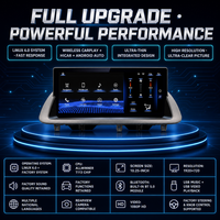 Écran de navigation Android Carplay 720p de 10,25 pouces pour Lexus CT200, autoradio stéréo, écran 2012-2018, voiture d'origine sans boutons