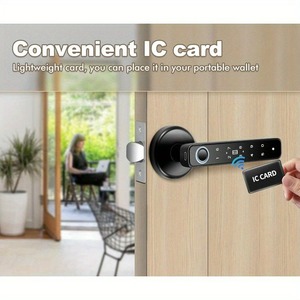 Cerradura Inteligente para Puerta con Desbloqueo Remoto por Aplicación Tuya Smart Life, Cinco Métodos de Desbloqueo, Huella Digital, Pantalla OLED, Wi-Fi, Contraseña Electrónica - Product Image 5