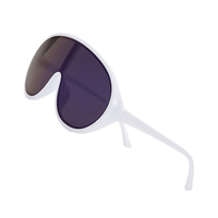 Twooo T1097 Nouveautés Lunettes de soleil UV400 surdimensionnées à monture unique, tendance