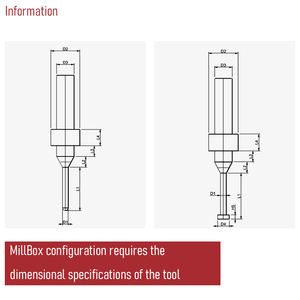Fraise <span class=keywords><strong>dentaire</strong></span> en carbure de tungstène à trois dents pour utilisation en dentisterie CAD/CAM avec compatibilité machine - Product Image 5