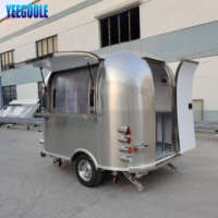 COMME Mobile boutiques de fourgons de nourriture mobiles de remorque de nourriture mobile caravane à vendre