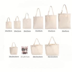 Sac fourre-tout en toile personnalisable avec poignées colorées pour l'art, l'artisanat et les cadeaux promotionnels - Vierge et prêt à personnaliser - Product Image 4