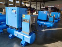 Compresseur d'air rotatif à vis professionnel électrique industriel silencieux OEM ODM 10 CV 7,5 kW 8 bars robuste 500 litres
