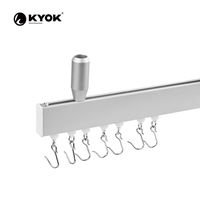 KYOK Usine en Chine Rail de rideaux en aluminium de haute qualité Rail de rideaux de plafond hospitalier avec crochet