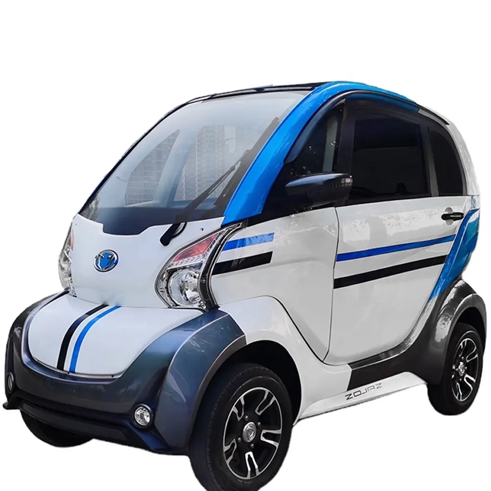 fully enclosed electric four wheel 3 seat center steering low speed mobility scooter chinese mini electric car