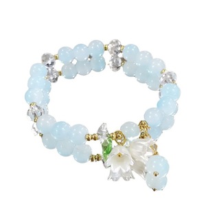 INS <span class=keywords><strong>Caperucita</strong></span> Roja crema dos colores Blink orquídea encanto pulsera cristal blanco estudiante novia venta al por mayor puesto - Product Image 5