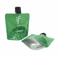 Pochettes souples transparentes recyclables en PE avec bec verseur et impression sérigraphique pour l'emballage de jus, de bière et de boissons
