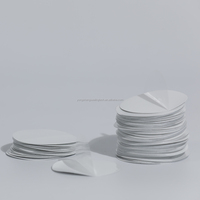Joint d'étanchéité en feuille d'aluminium personnalisé de qualité alimentaire avec demi-étiquette à tirer facile à décoller, joint en mousse PS pour bocal à miel en plastique et bouchon de bouteille cosmétique