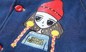 Ropa Infantil al por Mayor, Fábrica China, Nuevos Abrigos Largos de Mezclilla para Niñas, Estilo Invernal - Product Image 5