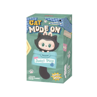 2026 100% Labubu POPMART Original the MONSTERS Cat Mode on Fridge Magnet Blind Box Labubu Sweet Peek Vinyl Plush Toys for Gifts