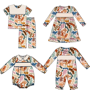 Venta al por mayor de ropa para niños, conjunto de ropa estampada para niños, camisa y pantalones de poliéster de primavera, ropa personalizada para niños - Product Image 1
