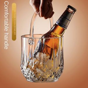 Champagne Bucket <b>Plastic</b> Commercial Home bar Ktv Trumpet Thickened Fall Resistant Clear Ice Bucket Acrylic Ice Bucket - Product Image 2