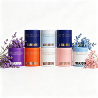 Conteneur de stockage de poudre de café et de thé de qualité alimentaire de luxe personnalisé, rose et bleu, 150, 250, 500 ml, bouteilles en verre pour compléments alimentaires, avec boîte