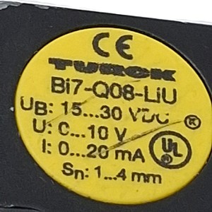 Plc Bi7-q08-liu Inductive Sensor, 1-4mm <strong>Ran</strong>, 15-30vdc, 10v/20ma Out, 0.5m for Warranty Product - Product Image 2