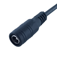 كابل تمديد DC5521 إلى موصل Molex رباعي الأطراف متعدد الجهد 5 فولت/9 فولت/12 فولت لمراوح علب الكمبيوتر ومعدات تبريد الراوتر