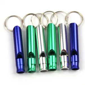 נייד מיני משרוקית תליון עם Keychain מותאם אישית לוגו משרוקית לחיצוני הישרדות שיחת חירום כלים מיני גודל שריקות