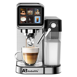 Abbolife Nueva Cafetera de Espresso, <span class=keywords><strong>Selección</strong></span> de Preparación Fría y Caliente, 20 Bares, Cafetera Eléctrica con Calderas Dobles - Product Image 4