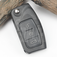 SZMAISHI Clé télécommande pliable à 3 boutons 2S6T-15K601-AB 433 MHz pour F-ord Focus Fiesta Mondeo Transit Tourneo 2004-2012 Lame FO21