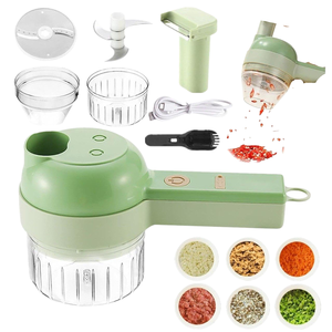 Portable Handheld Electric Garlic Masher Wireless <b>Mini</b> Vegetable Chopper Powerful Motor Food <b>Grinder</b> for Spices/Herbs Baby Food - Product Image 1